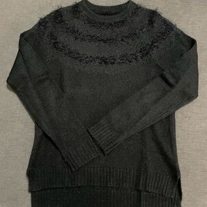 Black Sweater with top detail